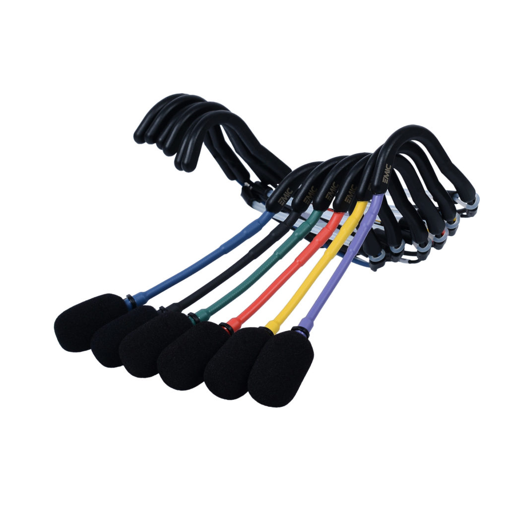 EMic Sweat Proof Fitness Head Mic - Locking 3.5mm TRS plug for Trantec - Sennheiser - Rode