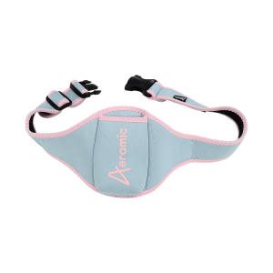 Aeromic Blue Upright Pouch with Pink Logo