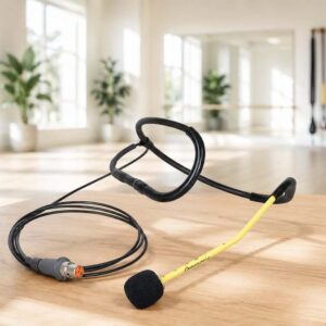 Aeromic professional fitness headset microphone for group exercise instructors